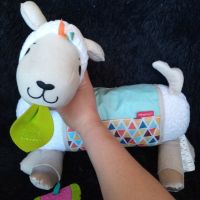 Плюшена бебешка играчка възглавница лама Fisher Price , снимка 3 - Плюшени играчки - 45489999