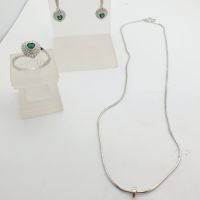 Дамски сребърни комплекти, снимка 1 - Бижутерийни комплекти - 45568219