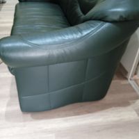 Холандски кожен диван- зелен  , снимка 4 - Дивани и мека мебел - 45715124