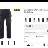 BLAKLADER 1522 Craftsman Pants 4-Way Stretch размер 54 / XL еластичен работен панталон W4-143, снимка 2 - Панталони - 45573618