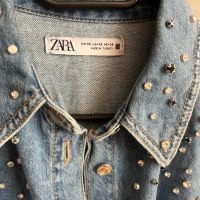 Zara дънкова риза с камъни, снимка 3 - Ризи - 45820846
