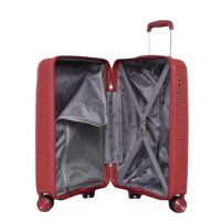 Куфар за ръчен багаж 55 х 37 х 20см от Полипропилен с четири двойни колелца, снимка 4 - Куфари - 45876580