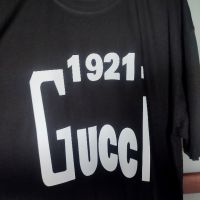GUCCI маркови черни тениски висок клас, снимка 2 - Тениски - 45683000