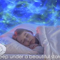 LED Детска нощна лампа, Звездно небе със звуци, Проектор ibell Star, снимка 8 - Плейъри, домашно кино, прожектори - 45234960