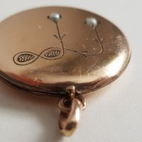 Позлатен медальон за снимки естествени перли Арт Ниво 1900., снимка 8 - Други ценни предмети - 45361430