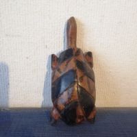 Дървени ръчно изработени статуи.  Костенурка, жаба, птица-пано, образ. , снимка 7 - Декорация за дома - 45485787