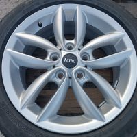 Лети джанти 17ки 5х120 Mini Cooper + зимни гуми 205/55/17 Pirelli, снимка 5 - Гуми и джанти - 46129933