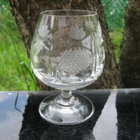 Кристални чаши за коняк - 4 + 2 бр., снимка 2 - Сервизи - 45498064