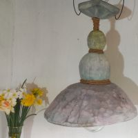 Ръчно изработена винтидж дизайнерска лампа "ФЕЯ", снимка 3 - Декорация за дома - 45281485