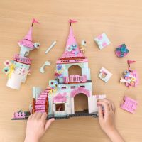 Комплект строител Замък на принцеса, 740 части, играчка за деца момичета 6+ г., снимка 2 - Конструктори - 45371471