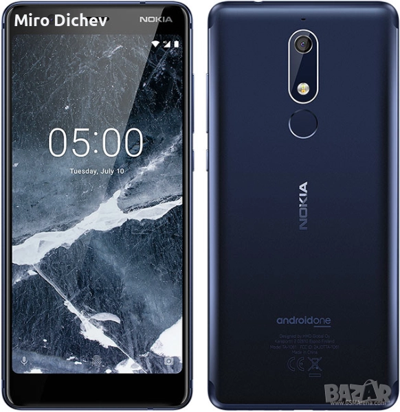 Nokia 5.1 8ядрен 3GBram 16GB памет 2сим карти, снимка 1