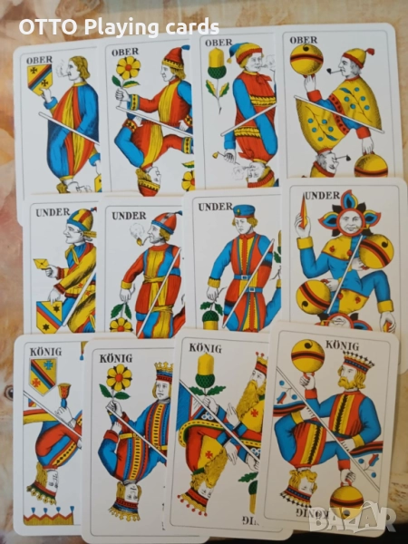 Стари оригинални швейцарски карти за игра, снимка 1