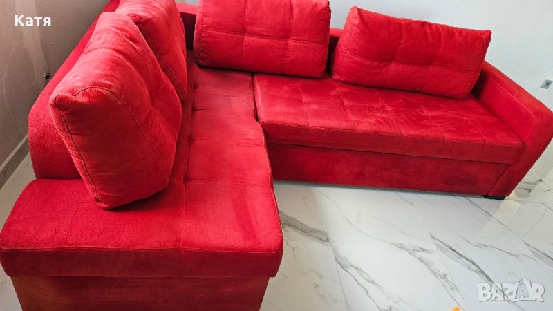 Червен разтегателен диван!, снимка 1