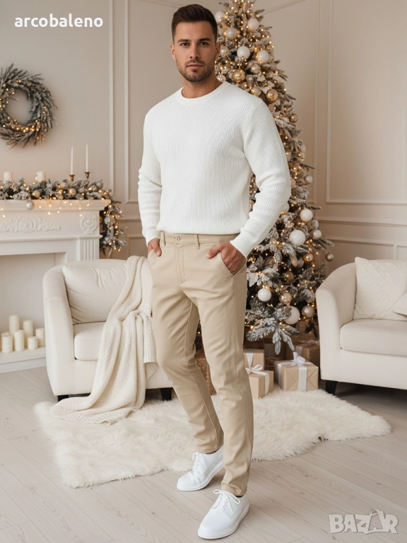 Мъжки бежови панталони, снимка 1
