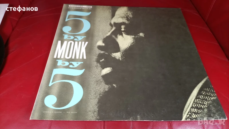 Дългосвиреща грамофонна плоча 5 BY MONК BY 5 „teoloniqus monk quintet”, JAPAN, снимка 1