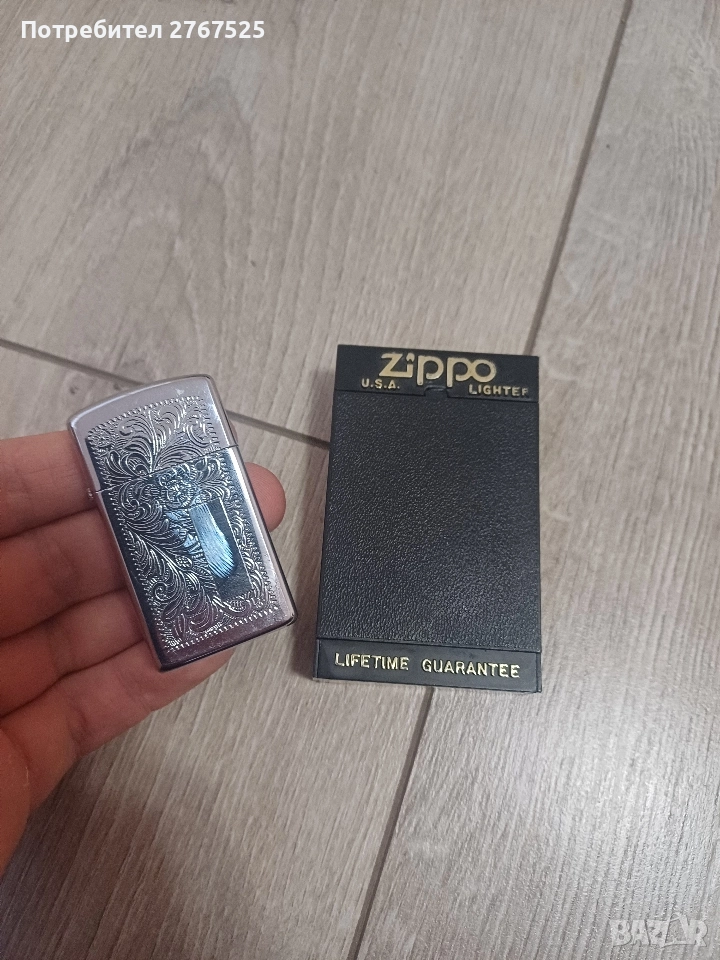 1998 година зипо zippo slim venetian бензинова запалка подарък, снимка 1