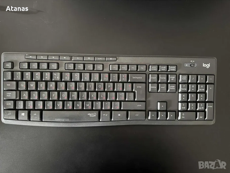 Комплект мишка и клавиатура Logitech - MK295, безжичен, черен, снимка 1