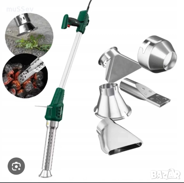 пистолет за горещ въздух с 5 накрайници 2000W и за плевене на Parkside , снимка 1