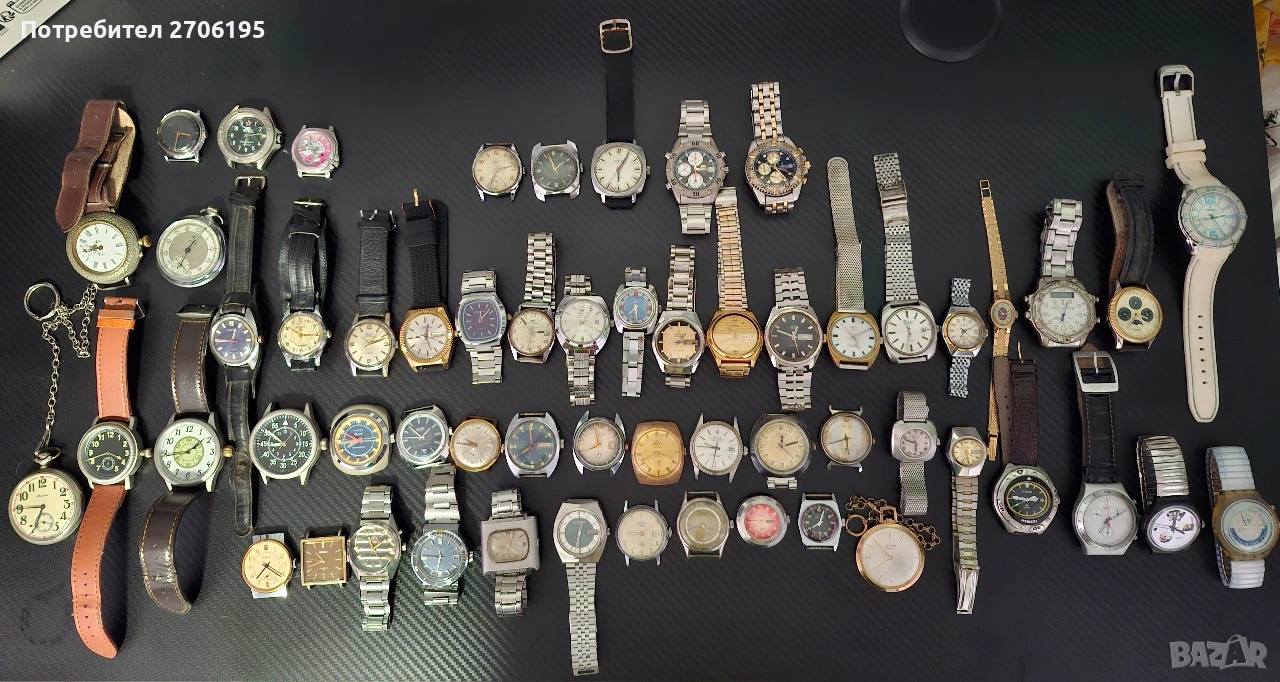 Лот от часовници - механични и кварцови , снимка 1