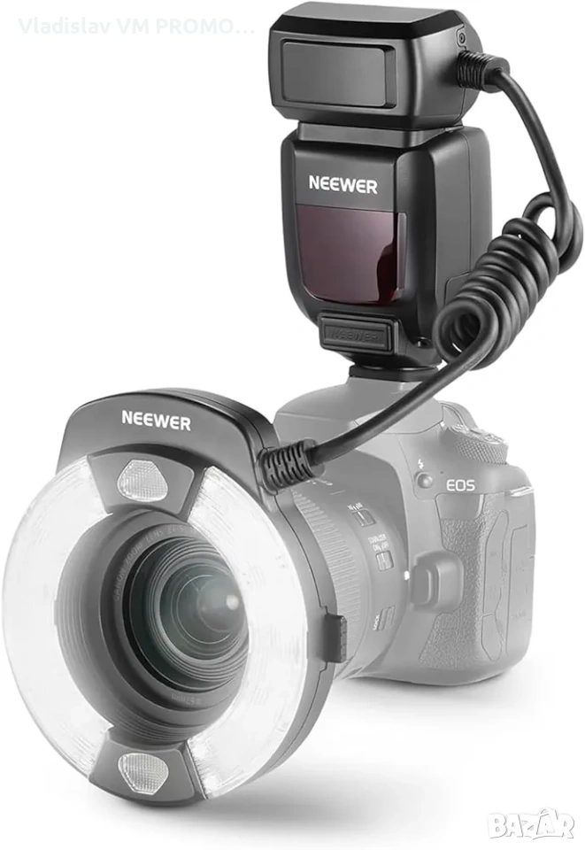 NEEWER RF1-C Marco пръстеновидна светкавица, съвместима с Canon, снимка 1