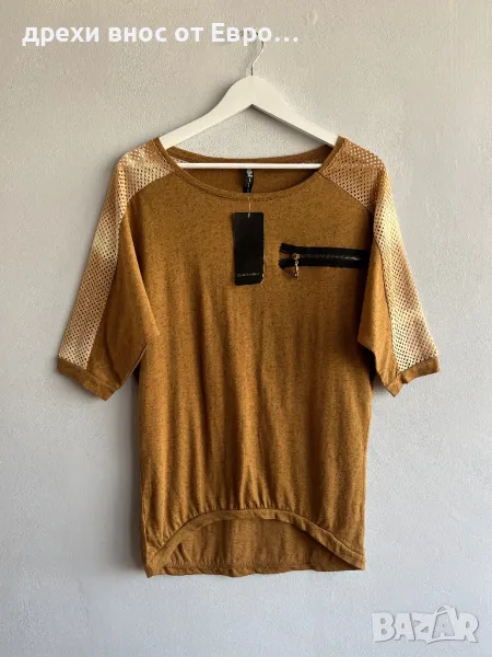 Дамска кафява туника L, снимка 1