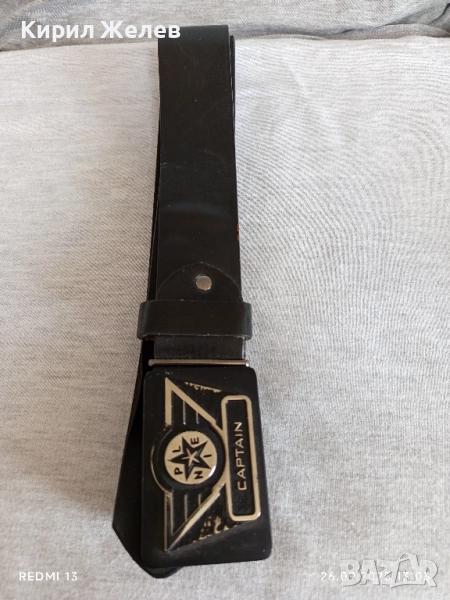 Кожен колан с катарама CAPTAIN красив стилен дизайн 29435, снимка 1