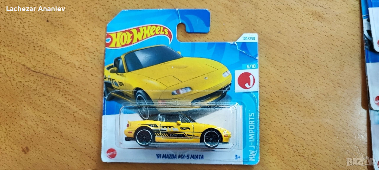 Hot Wheels - '91 Mazda MX-5 Miata, снимка 1