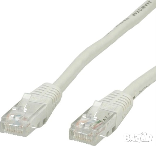 Roline Patch cable UTP Cat. 5e 5m, Beige, снимка 1