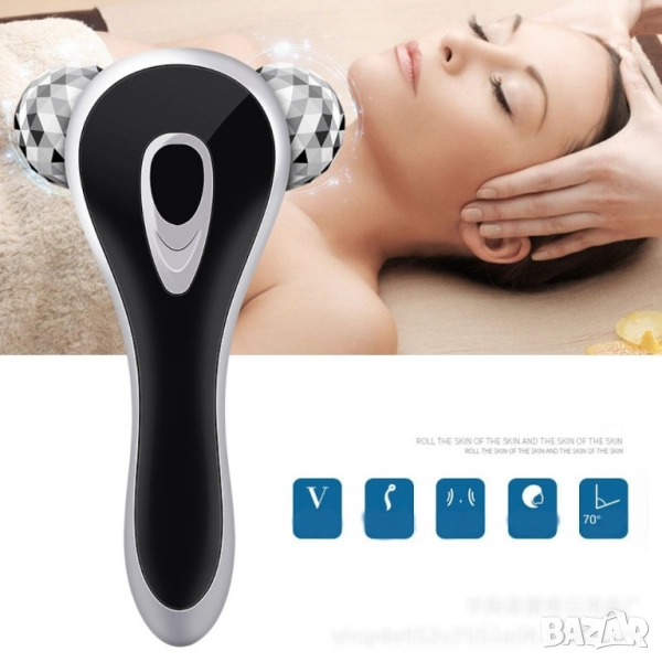   Ръчен ролков масажор за лифтинг на лицето  , снимка 1
