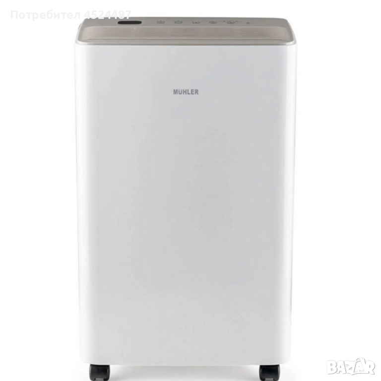 Влагоуловител Muhler MHD-10T25 – 10L/24h с йонизатор и карбонов филтър, снимка 1