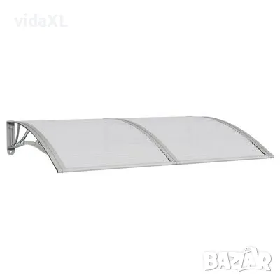 vidaXL Навес за врата, сив, 150x100 см（SKU:153570, снимка 1