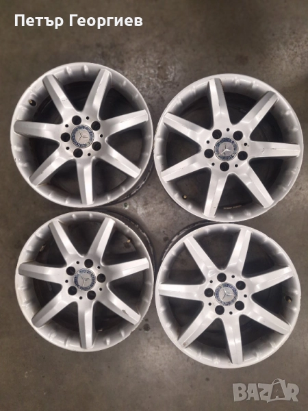ОРИГИНАЛНИ АЛУМИНИЕВИ ДЖАНТИ МЕРЦЕДЕС /W203/ СПОРТ ПАКЕТ-5x112х66.6-17цола, снимка 1