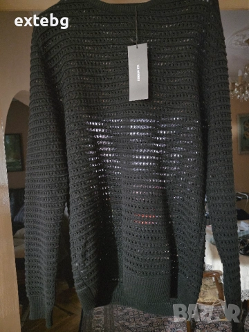LES HOMMES нов памучен пуловер XXL, снимка 5 - Пуловери - 51885949