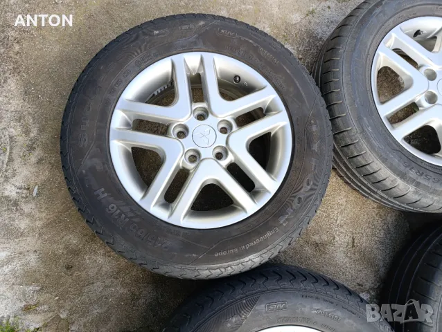 Джанти с гуми 16 цола Мисибиши Пинин, снимка 3 - Гуми и джанти - 49908897