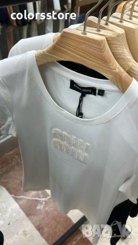 Бяла тениска MiuMiu -NR40k