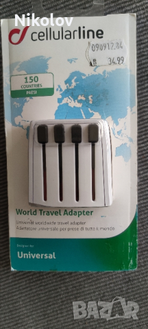 Универсален адаптер за пътуване. Travel Adapter 150 държави., снимка 2 - Друга електроника - 44976546