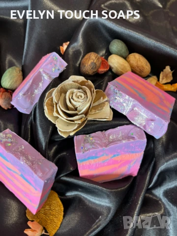 Натурален сапун ръчно изработен сапун Фантазия, снимка 4 - Козметика за тяло - 51104479