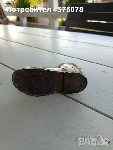 бронзова декоративна обувка, снимка 4 - Антикварни и старинни предмети - 54211891