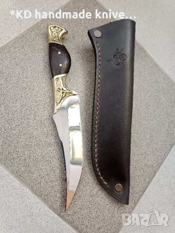 Ръчно изработен ловен нож от марка KD handmade knives ловни ножове , снимка 2 - Бойлери - 32579249