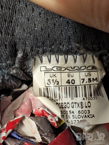 Lowa Diego GTX Lo туристически / ежедневни обувки номер 40 , снимка 5 - Други - 54182369
