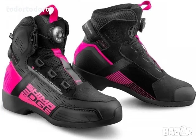 Дамски мото боти ботуши за мотор EDGE VENTED LADY PINK, снимка 1