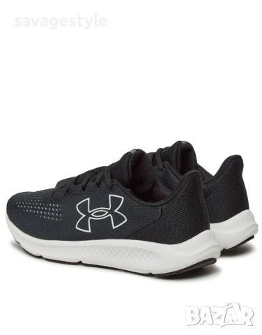 Мъжки маратонки UNDER ARMOUR Charged Pursuit 3 Big Logo Running Shoes Black/White, снимка 6 - Маратонки - 45762500