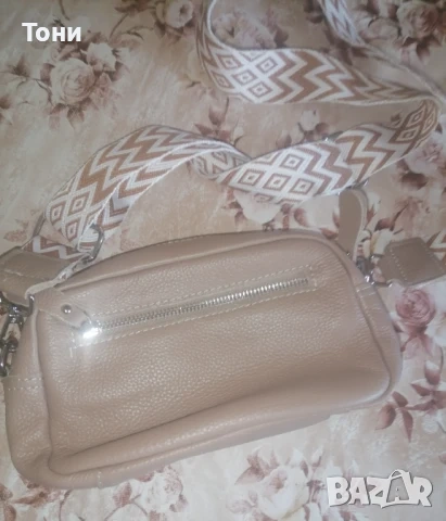 Нова Кожена Дамска Чанта , снимка 5 - Чанти - 53729460
