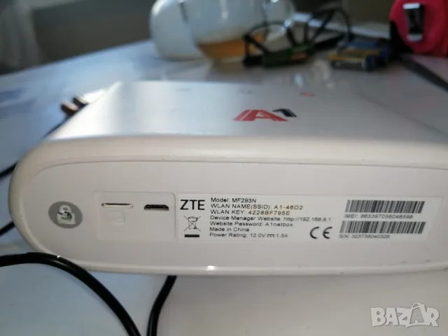 4G Wi-Fi рутер ZTE MF293N за A1, А1, снимка 3 - Рутери - 49245082