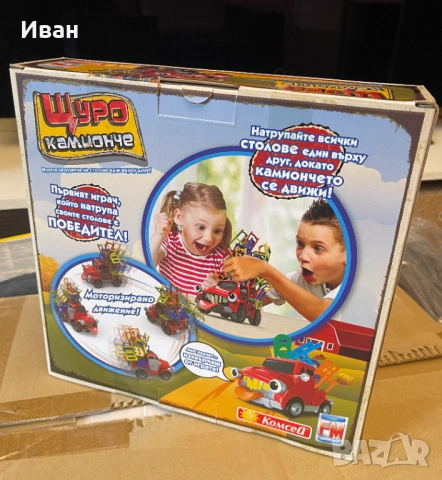 Щуро камионче – детска настолна игра, нова, снимка 2 - Коли, камиони, мотори, писти - 54076047