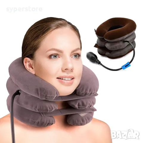 Надуваема терапевтична яка за врат Digital One SP01065, Масажор за врат, Tracktors For Cervical Spin