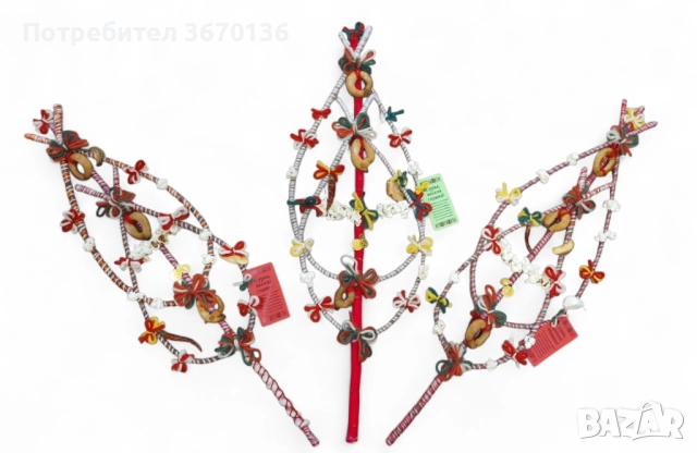 Български традиционни сурвачки – ръчна изработка 70см, снимка 2 - Декорация за дома - 52752035