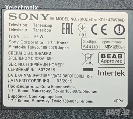 Подсветка 74.42T35.001-0-DX1 от TV Sony KDL-42W706B , снимка 4 - Части и Платки - 49560736