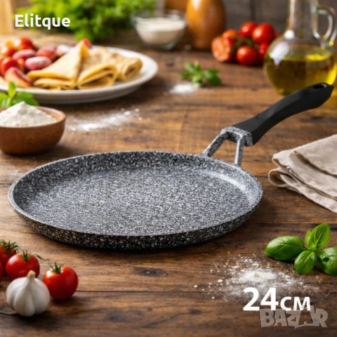 Тиган за палачинки Edenberg EB-3391, EB-3392, EB-3393 - 20см/24см/28см, снимка 4 - Други - 53389320
