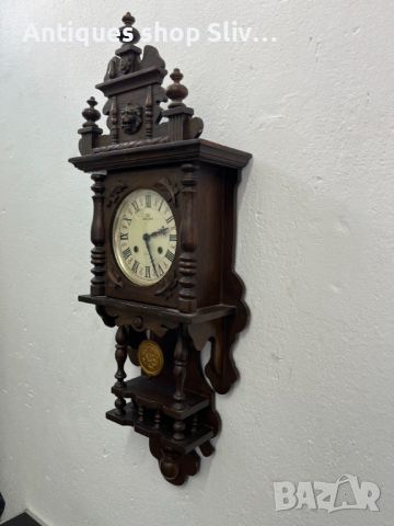 Стенен часовник Regulator. №5260, снимка 7 - Антикварни и старинни предмети - 45076375